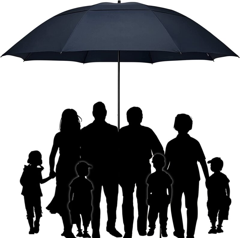 80 inch double canopy oversized golf umbrella