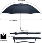 80 inch double canopy oversized golf umbrella