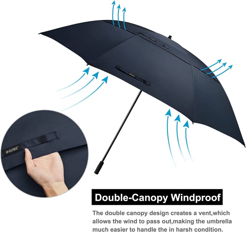 80 inch double canopy oversized golf umbrella