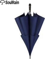 62 inch windproof double canopy umbrella