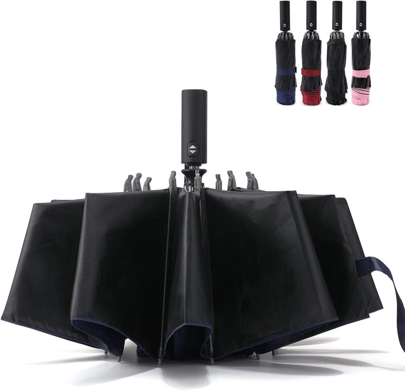 automatic windproof compact reverse folding umbrella