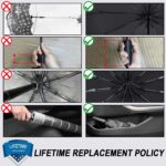 automatic windproof compact reverse folding umbrella