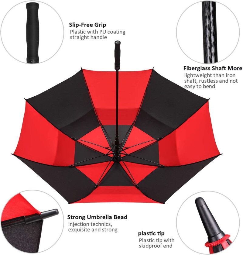 58 inch double canopy oversized golf umbrella