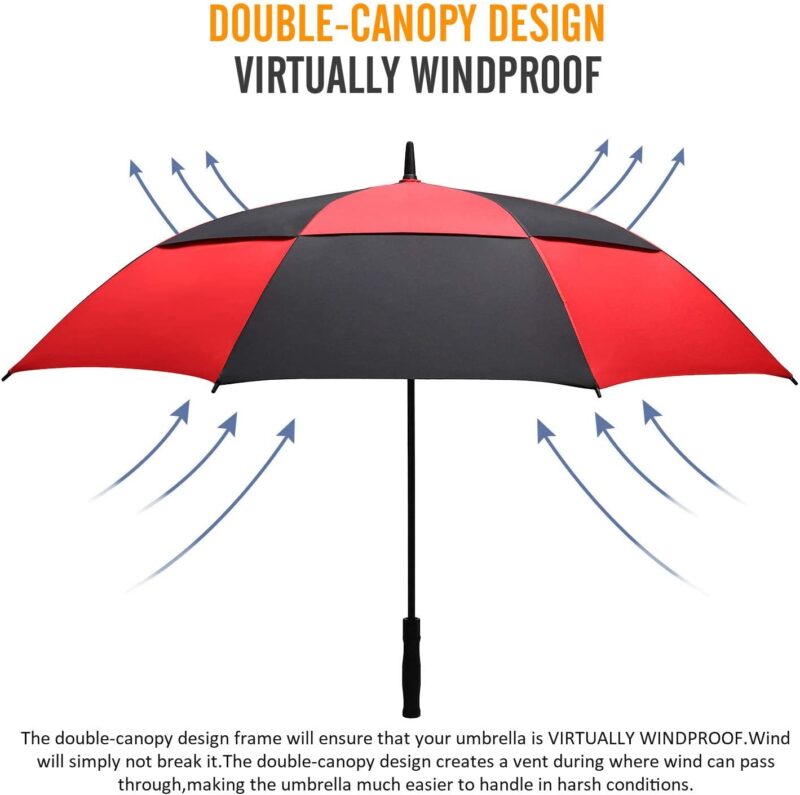 58 inch double canopy oversized golf umbrella