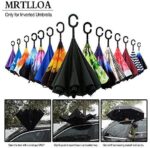 logo windproof uv protection reverse umbrella