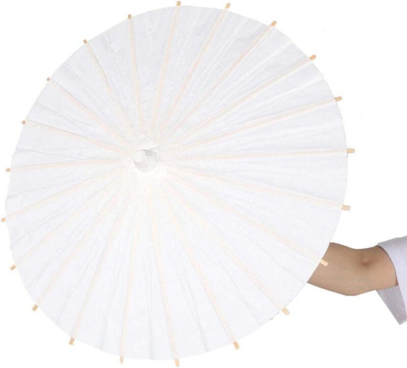 diy white classic parasol