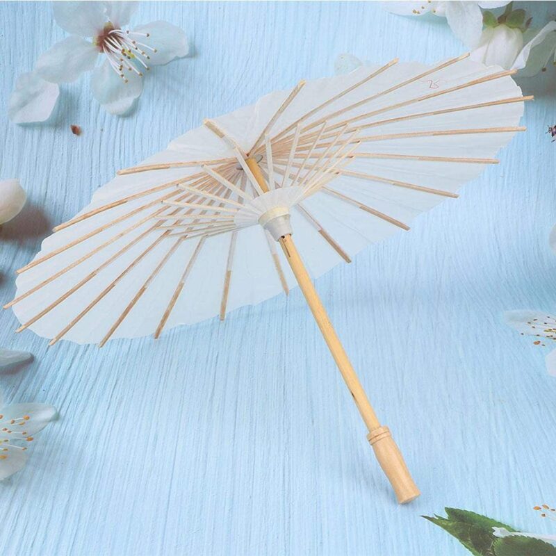 diy white classic parasol