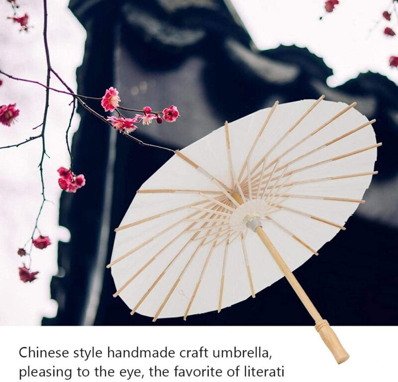 diy white classic parasol