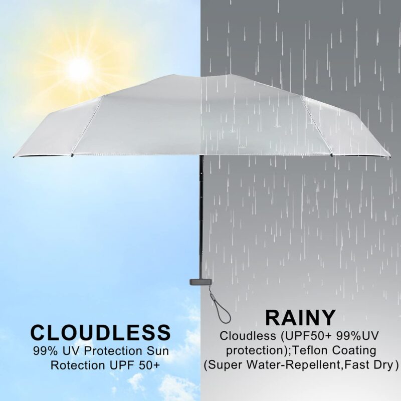 logo uv protection folding umbrella