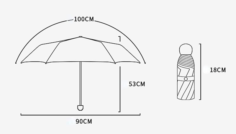 windproof folding umbrella