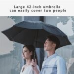 automatic windproof double canopy reverse umbrella
