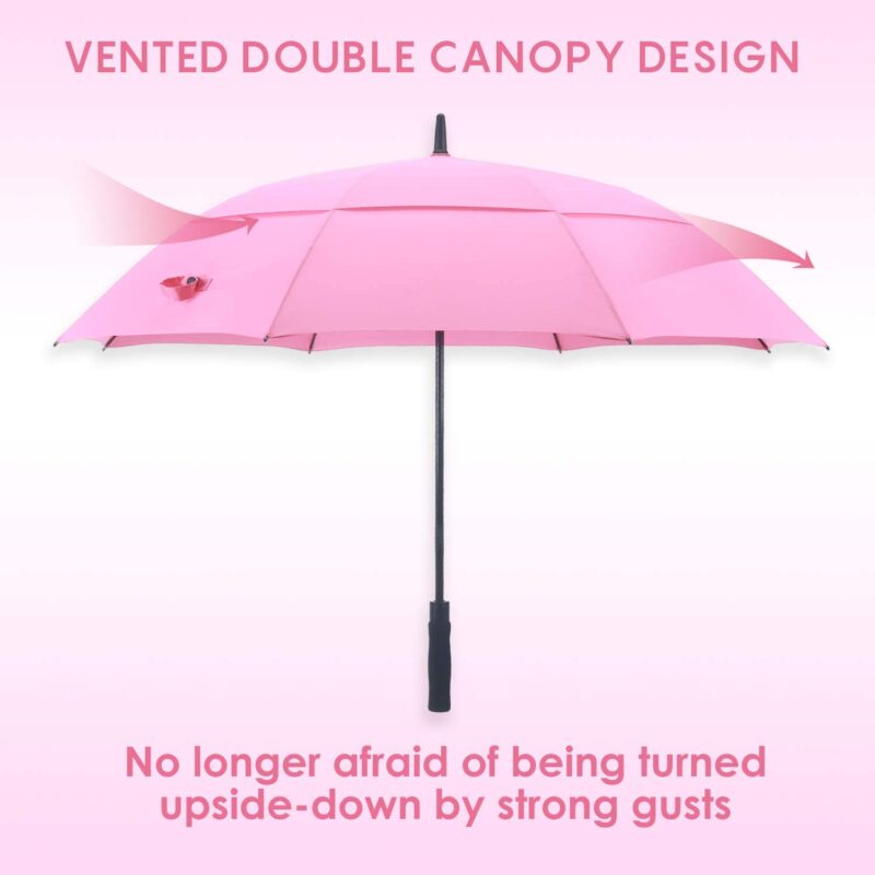 windproof uv protection double canopy golf umbrella
