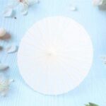 rainproof paper umbrella handmade chinese oiled paper umbrella parasol great for wedding bridesmaids pure white 2