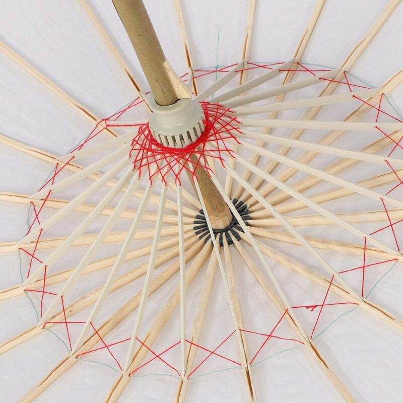 rainproof paper umbrella handmade chinese oiled paper umbrella parasol great for wedding bridesmaids pure white 2