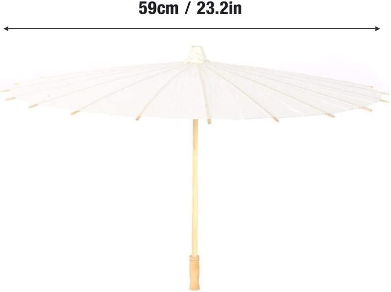 rainproof paper umbrella handmade chinese oiled paper umbrella parasol great for wedding bridesmaids pure white 2