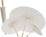 rainproof paper umbrella handmade chinese oiled paper umbrella parasol great for wedding bridesmaids pure white 2