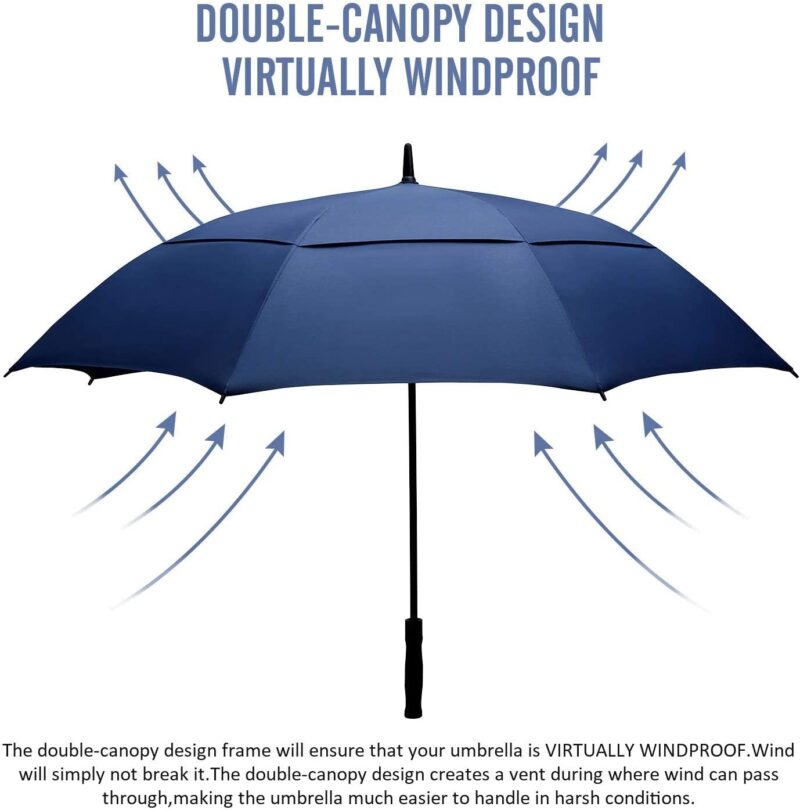 58 inch double canopy oversized golf umbrella