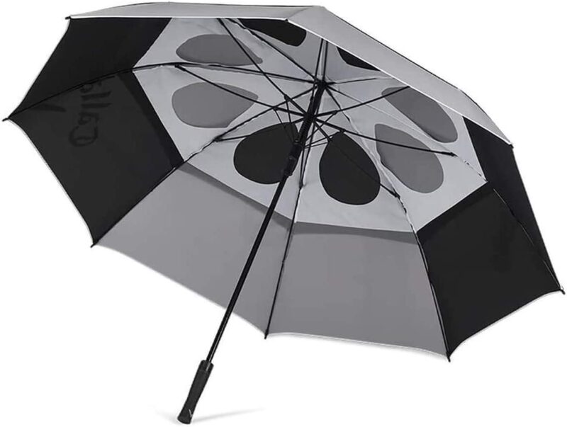 black grey white umbrella