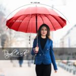 54 inch automatic windproof oversized umbrella