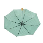 japanese wooden handle windproof compact folding umbrella