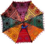 indian vintage cotton umbrellas wedding decoration vintage embroidered multicolor bohemian parasol umbrellas by united c