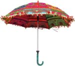 indian vintage cotton umbrellas wedding decoration vintage embroidered multicolor bohemian parasol umbrellas by united c
