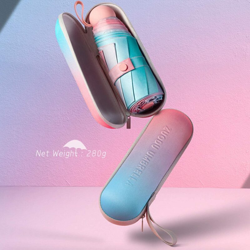 logo compact folding umbrella