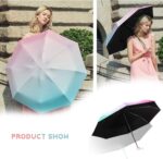logo compact folding umbrella
