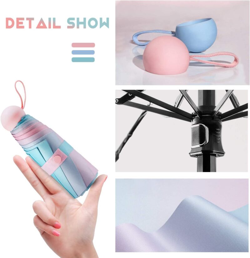 logo compact folding umbrella