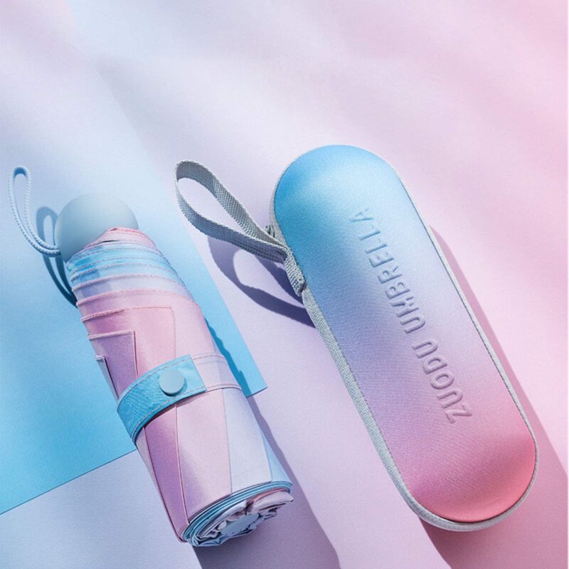 logo compact folding umbrella