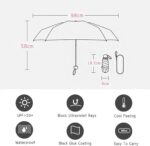 logo compact folding umbrella
