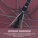 logo 68 inch automatic windproof oversized golf umbrella
