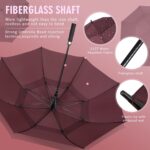 logo 68 inch automatic windproof oversized golf umbrella