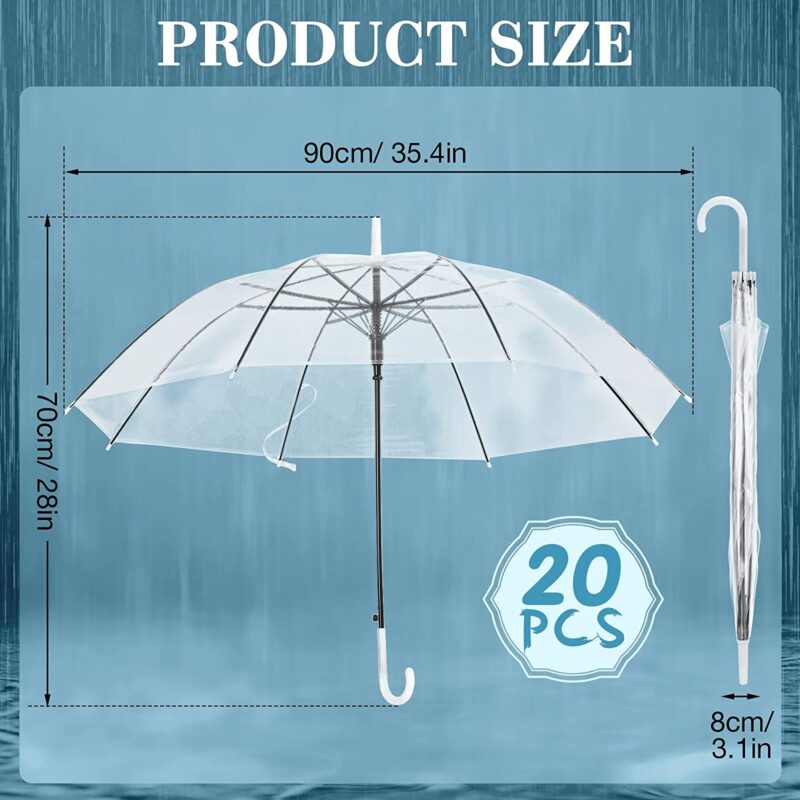 pack of 20 windproof oversized wedding umbrella