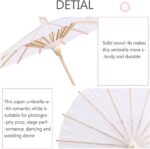 paper parasols umbrella 60cm paper umbrella white diy umbrella for photo taking cosplay decorative use