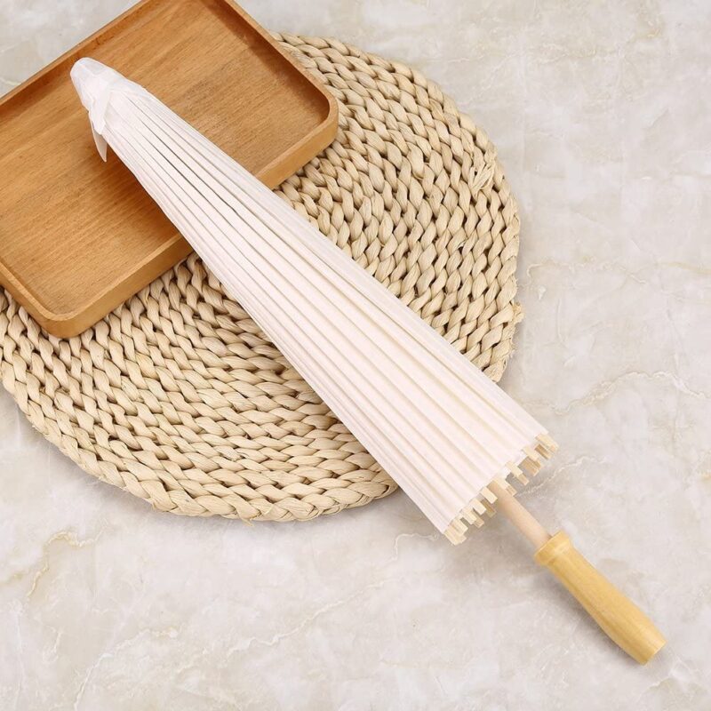 paper parasols umbrella 60cm paper umbrella white diy umbrella for photo taking cosplay decorative use