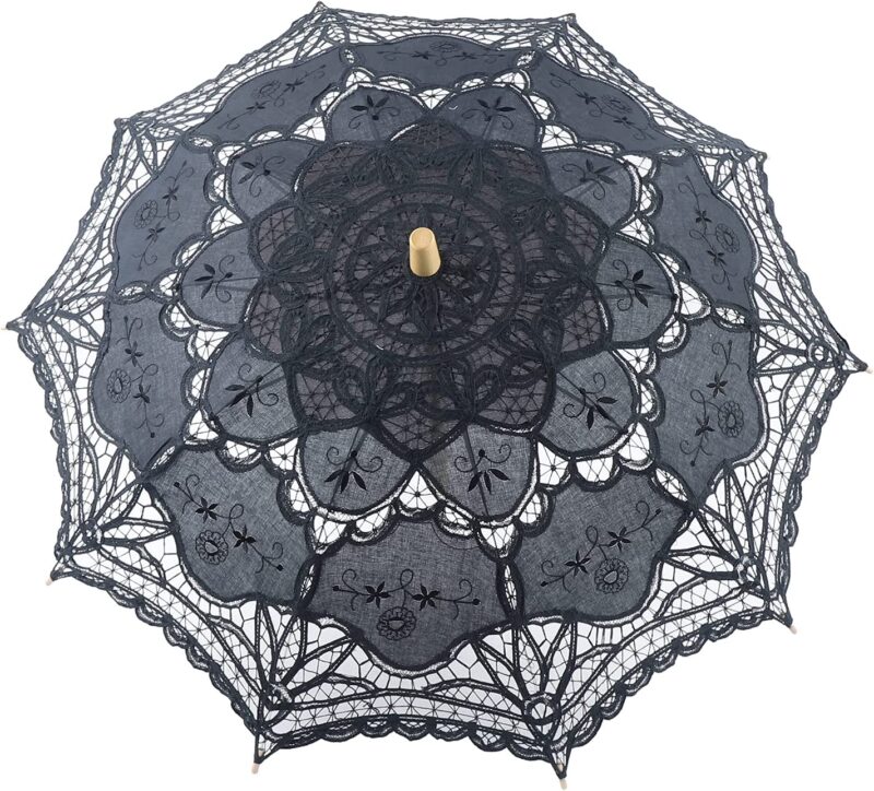 retro umbrellas decorative parasol lace parasol umbrella handmade lace parasol umbrella lace romantic party photo props
