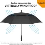 pack of 6 62 inch oversized golf umbrella