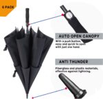 pack of 6 62 inch oversized golf umbrella