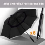 pack of 6 62 inch oversized golf umbrella