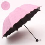logo compact folding umbrella