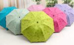 logo compact folding umbrella