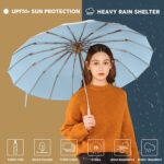logo uv protection compact folding umbrella
