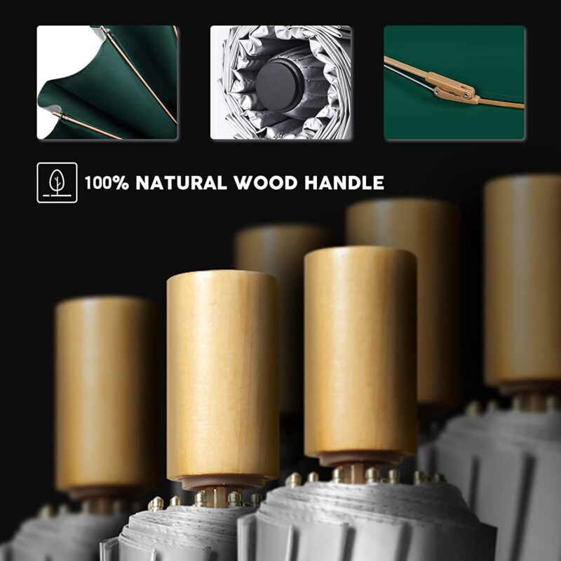 logo uv protection compact folding umbrella