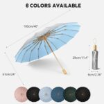 logo uv protection compact folding umbrella