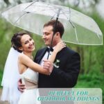 pack of 12 automatic clear wedding umbrella