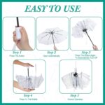 pack of 12 automatic clear wedding umbrella