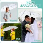 pack of 12 automatic clear wedding umbrella