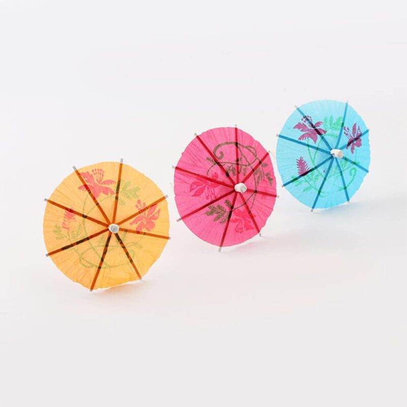cocktail parasol drink umbrellas box of 144 tropical style
