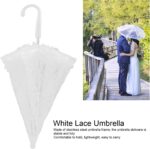 wedding bridal umbrella white decorative lace embroidery umbrella for wedding stage show decoration 48 5cm x 43 5cm / 19